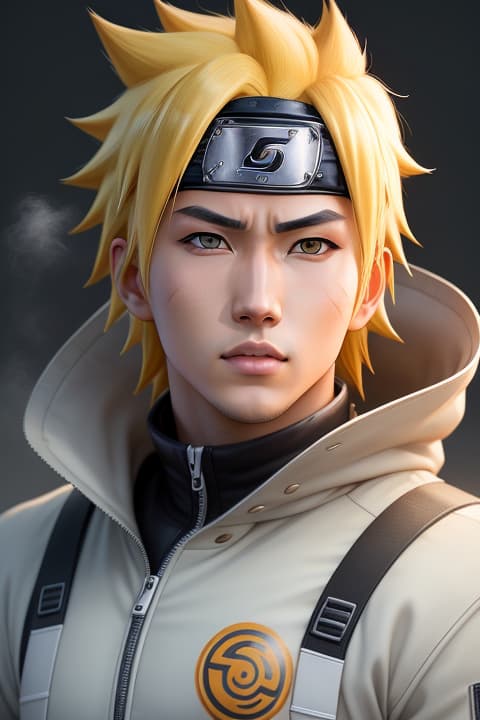  naruto uzumaki, 1, , detailed eyes, hyperrealistic, full body, highly detailed, cinematic lighting, intricate, sharp focus, f/1. 8, 85mm, (centered image composition), (professionally color graded), ((bright soft diffused light)), volumetric fog, trending on instagram, HDR 4K, 8K