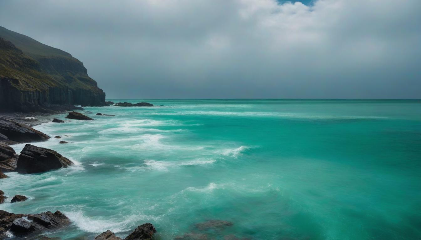  expressionist seascape, emerald transparent water . raw, emotional, dynamic, distortion for emotional effect, vibrant, use of unusual colors, detailed hyperrealistic, full body, detailed clothing, highly detailed, cinematic lighting, stunningly beautiful, intricate, sharp focus, f/1. 8, 85mm, (centered image composition), (professionally color graded), ((bright soft diffused light)), volumetric fog, trending on instagram, trending on tumblr, HDR 4K, 8K