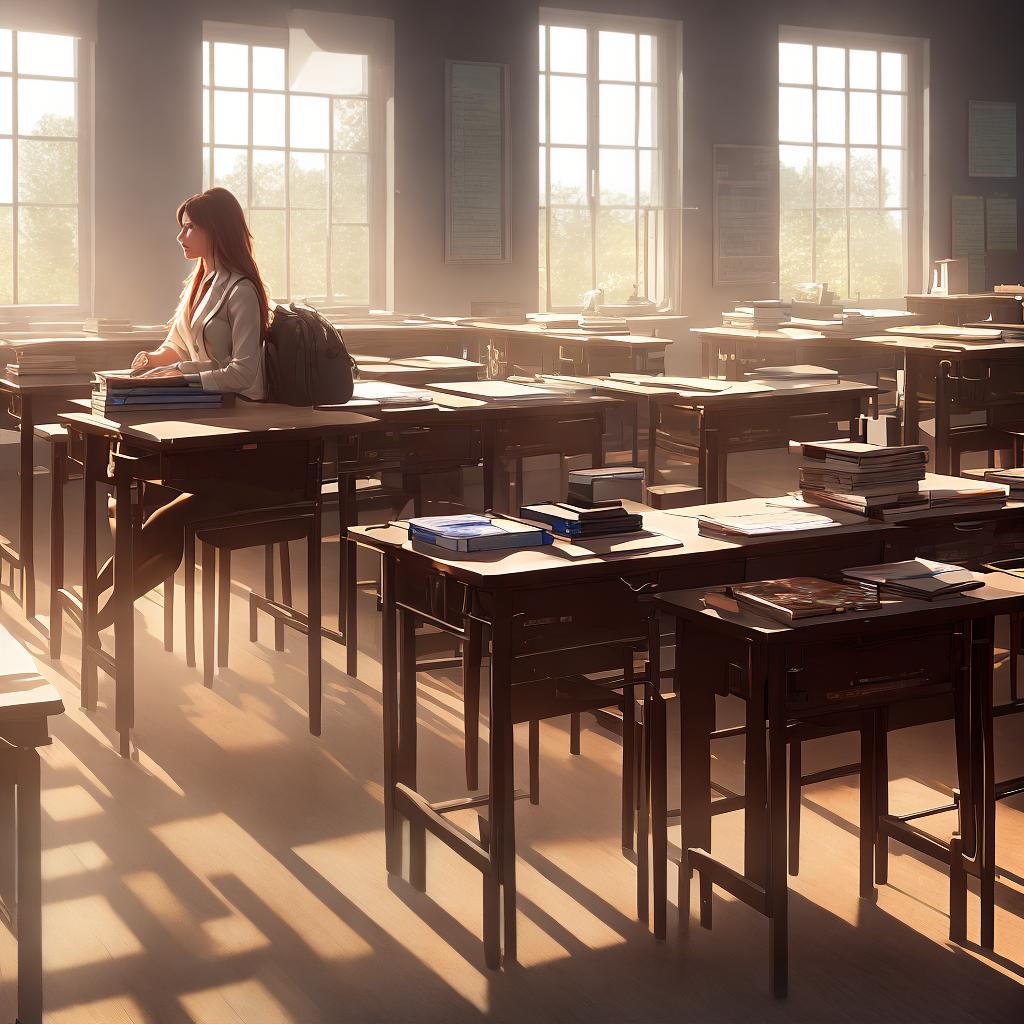  A clear vibrant sustainable business transformation without people nature.((Masterpiece)),(((best quality))), 8k, high detailed, ultra-detailed. The main subject of the scene is a girl sitting in a classroom. The main elements of the scene include a girl, a classroom setting, desks, chairs, a blackboard, books, windows, sunlight streaming through the windows. hyperrealistic, full body, detailed clothing, highly detailed, cinematic lighting, stunningly beautiful, intricate, sharp focus, f/1. 8, 85mm, (centered image composition), (professionally color graded), ((bright soft diffused light)), volumetric fog, trending on instagram, trending on tumblr, HDR 4K, 8K