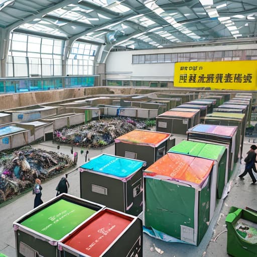  Establish an e-waste recycling creative market, including waste recycling space, education science popularization space, art creative space, exhibition sales space, second-hand trading space, innovation interactive space and intelligent technology space.