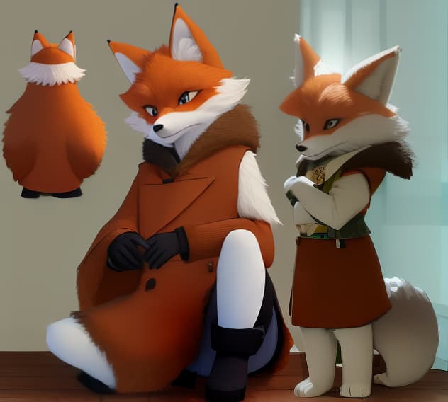  masterpiece, best quality, Furry anthro fox bonifasko