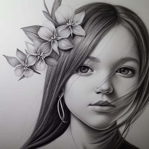  Black pencil art