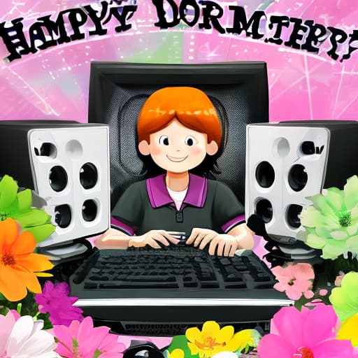  Please make a computer industry Mother's Day creative poster