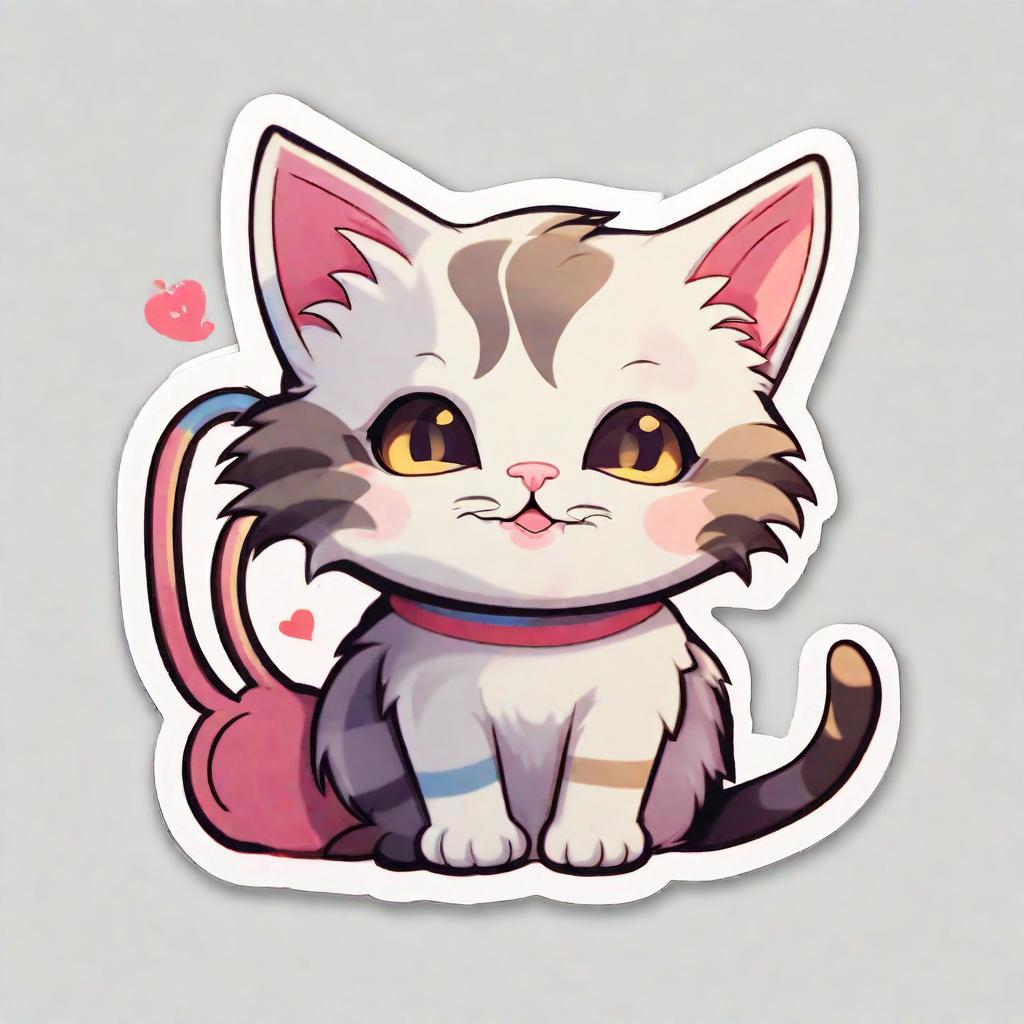  cute cat, stickers, sticker