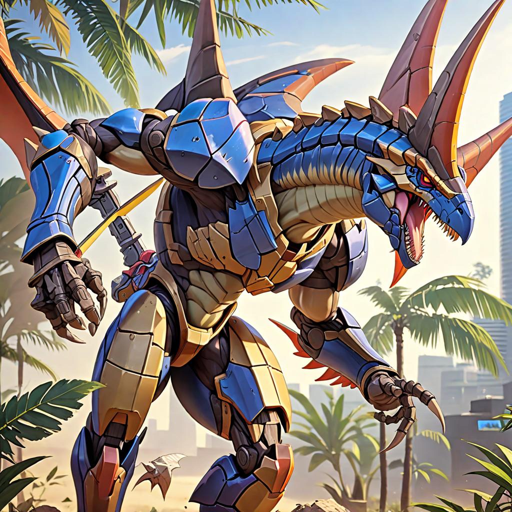  anime style artwork, (masterpiece:1.1), (highest quality:1.1), rpbotic dinobot peterodactyl, anime style, key visual, vibrant, studio anime, highly detailed