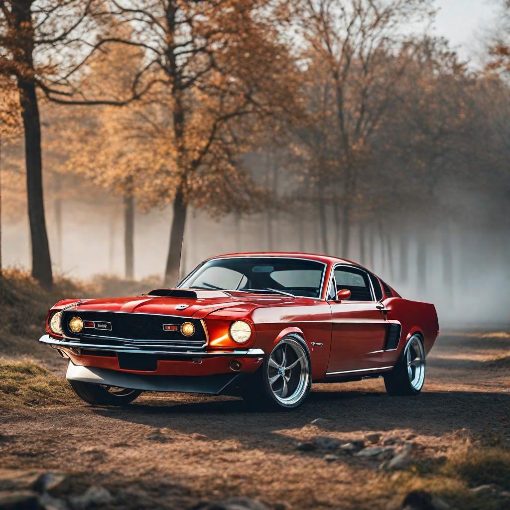  Mustang tg500 , koenisegg Jesko, dodge demon hyperrealistic, full body, detailed clothing, highly detailed, cinematic lighting, stunningly beautiful, intricate, sharp focus, f/1. 8, 85mm, (centered image composition), (professionally color graded), ((bright soft diffused light)), volumetric fog, trending on instagram, trending on tumblr, HDR 4K, 8K