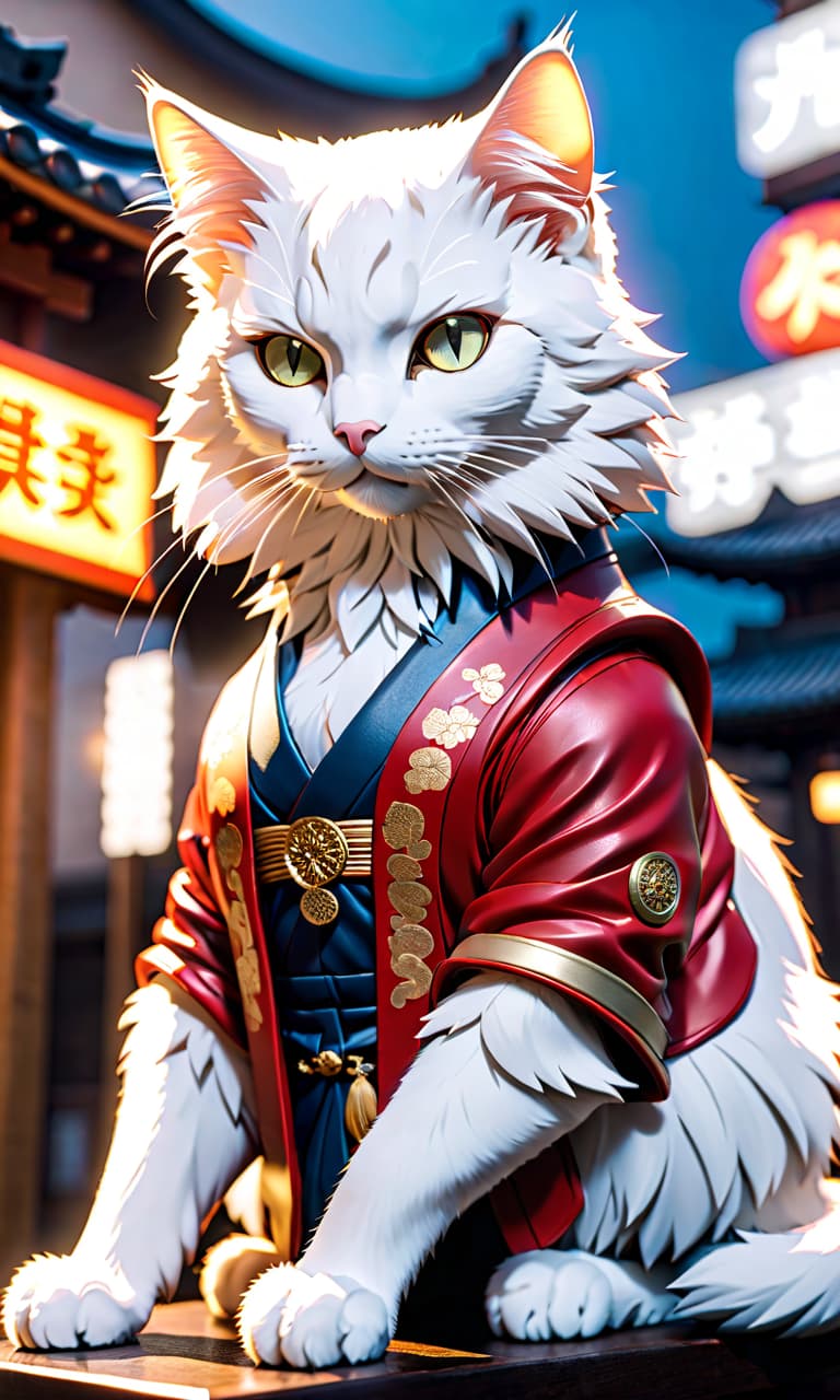  Anime style cat: Kijin Gentoushou hyperrealistic, full body, detailed clothing, highly detailed, cinematic lighting, stunningly beautiful, intricate, sharp focus, f/1. 8, 85mm, (centered image composition), (professionally color graded), ((bright soft diffused light)), volumetric fog, trending on instagram, trending on tumblr, HDR 4K, 8K