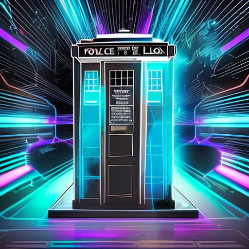 nvinkpunk The Tardis Doctor Who, the blue police box., (logo:1.3), vector graphics, brand, design, inspired, (straight:1.3), (symmetrical:0.4) hyperrealistic, full body, detailed clothing, highly detailed, cinematic lighting, stunningly beautiful, intricate, sharp focus, f/1. 8, 85mm, (centered image composition), (professionally color graded), ((bright soft diffused light)), volumetric fog, trending on instagram, trending on tumblr, HDR 4K, 8K