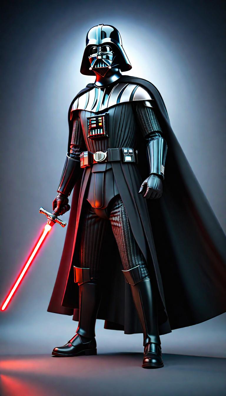  Professional 3D model of darth vader birthday . Rendered with Octane, the model is highly detailed,dramatic lighting. hyperrealistic, full body, detailed clothing, highly detailed, cinematic lighting, stunningly beautiful, intricate, sharp focus, f/1. 8, 85mm, (centered image composition), (professionally color graded), ((bright soft diffused light)), volumetric fog, trending on instagram, trending on tumblr, HDR 4K, 8K