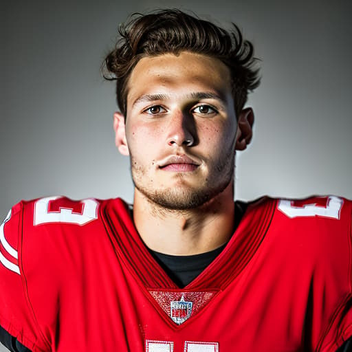 portrait+ style Nick Bosa queer face