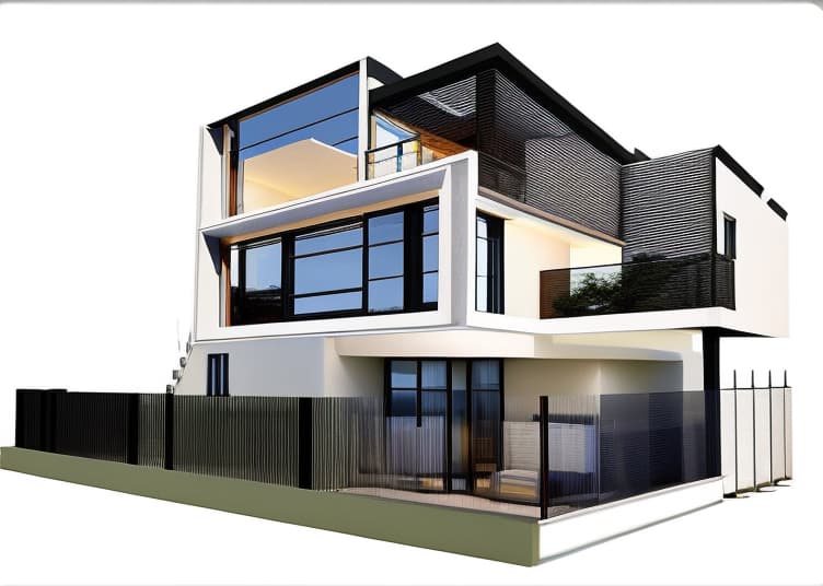  It appears to be a digital rendering of a modern two story house with a flat roof, a mix of large windows, and a balcony. The house features a contemporary design with a combination of what seems to be glass, concrete, or stucco elements. There’s a lot of potential here for enhancing the facade with a focus on the windows and doors to elevate its modern aesthetic. For windows, considering the modern style of the house, you might want to look into: Frameless or minimal frame windows to maximize the view and natural light. High performance glazing options that can improve energy efficiency while maintaining the sleek look. Strategically placed operable windows to enhance natural ventilation without disrupting the facade symmetry. Regardin hyperrealistic, full body, detailed clothing, highly detailed, cinematic lighting, stunningly beautiful, intricate, sharp focus, f/1. 8, 85mm, (centered image composition), (professionally color graded), ((bright soft diffused light)), volumetric fog, trending on instagram, trending on tumblr, HDR 4K, 8K