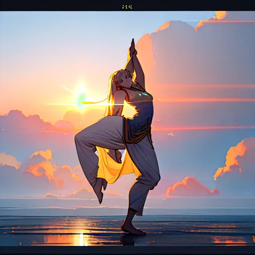  (Yoga book), anime, highly detailed, 4k, high quality, trending on art station hyperrealistic, full body, detailed clothing, highly detailed, cinematic lighting, stunningly beautiful, intricate, sharp focus, f/1. 8, 85mm, (centered image composition), (professionally color graded), ((bright soft diffused light)), volumetric fog, trending on instagram, trending on tumblr, HDR 4K, 8K