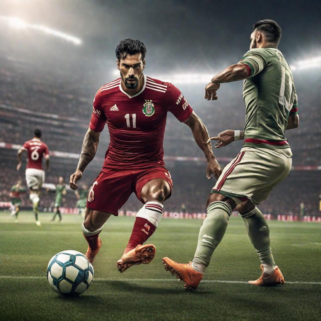  Quien va a ganar la final del fútbol mexicano hyperrealistic, full body, detailed clothing, highly detailed, cinematic lighting, stunningly beautiful, intricate, sharp focus, f/1. 8, 85mm, (centered image composition), (professionally color graded), ((bright soft diffused light)), volumetric fog, trending on instagram, trending on tumblr, HDR 4K, 8K