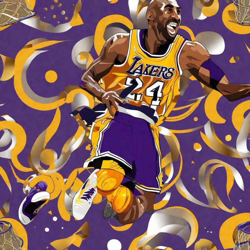  masterpiece, best quality,Kobe Bryant elbowed