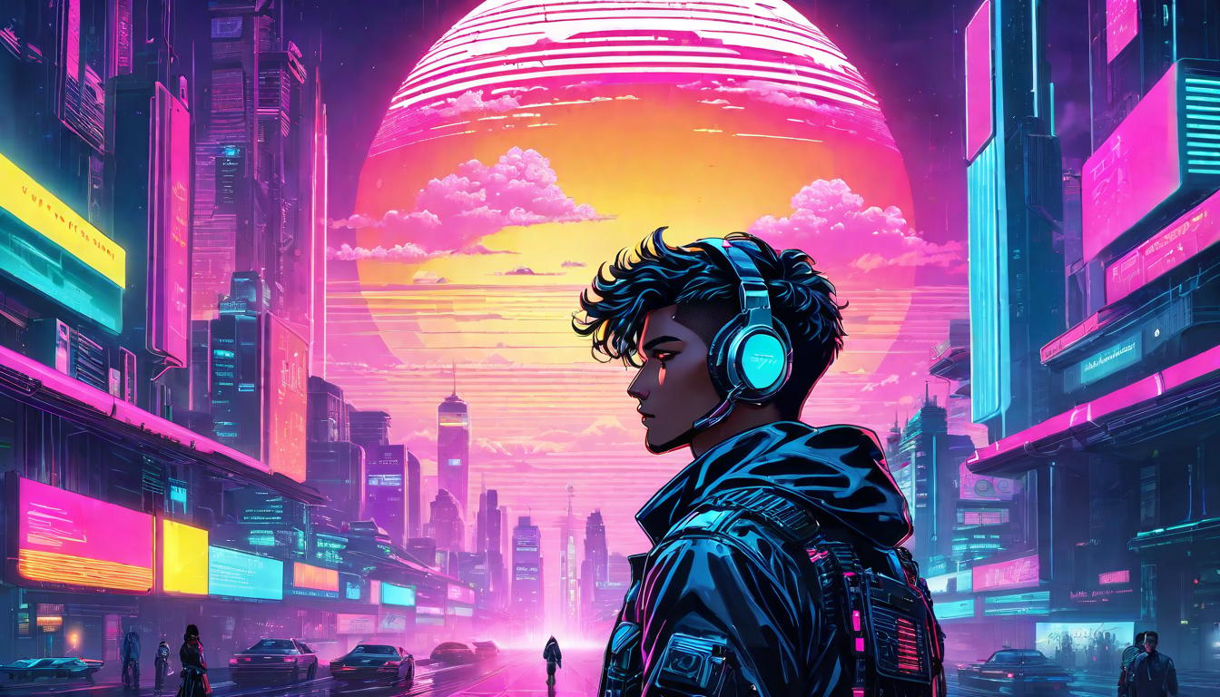  vaporwave,cyberpunk game style Resonating, soul awakening energy, rising light waves, dormant seeds sprouting, guiding presence, inner truth revelation, gentle yet powerfuleon, dystopian, futuristic, digital, vibrant, detailed, high contrast, reminiscent of cyberpunk genre video games,retro aesthetic, cyberpunk, vibrant, neon colors, vintage 80s and 90s style, highly detailed