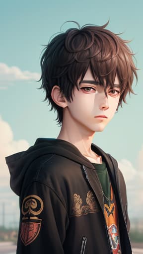 anime boy cute, masterpieces, top quality, best quality, official art, beautiful and aesthetic, realistic, 4K, 8K