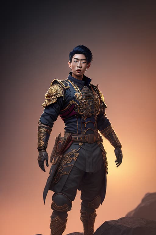  Asian handsome man who wearing  uniform, best quality professional photograph, bloomcore, steamcore, hyperdetailed, vanishing point, digital painting, led, fantasy art, album cover art, 8k, octane render, sf, intricate artwork masterpiece, ominous, matte painting movie poster, golden ratio, trending on cgsociety, intricate, epic, trending on artstation, highly detailed, vint, production cinematic character render, ultra high quality model