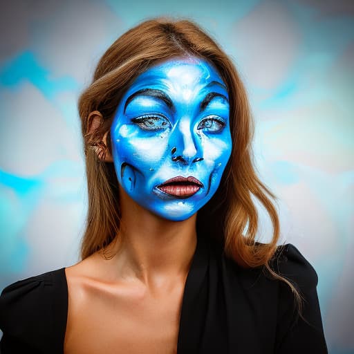 portrait+ style mysteriousinfacepainting