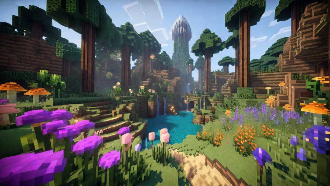  Imagine a whimsical haven in the pixelated universe of Minecraft, where enchanting fairies dance among blooming meadows and sparkling rivers. Visualize a fantastical landscape vibrant with pastel colors, abundant with towering mushrooms and cascading waterfalls. Bring to life the ethereal beauty of Fairycore Minecraft by describing an enchanting scene that seamlessly blends the magical allure of fairies with the awe-inspiring world of blocky exploration. hyperrealistic, full body, detailed clothing, highly detailed, cinematic lighting, stunningly beautiful, intricate, sharp focus, f/1. 8, 85mm, (centered image composition), (professionally color graded), ((bright soft diffused light)), volumetric fog, trending on instagram, trending on tumblr, HDR 4K, 8K