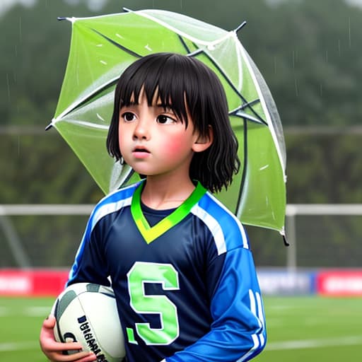  Junior football games in the rain,