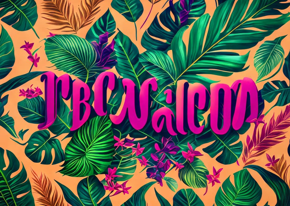 IN THE STYLE OF <MAGIFACTORY> Craft a seamless pattern with tropical leaves, palm fronds, and exotic plants. This sketch drawing design is perfect for fashion fabric, textiles, or wallpaper cover with a summery, island inspired vibe. hyperrealistic, full body, detailed clothing, highly detailed, cinematic lighting, stunningly beautiful, intricate, sharp focus, f/1. 8, 85mm, (centered image composition), (professionally color graded), ((bright soft diffused light)), volumetric fog, trending on instagram, trending on tumblr, HDR 4K, 8K