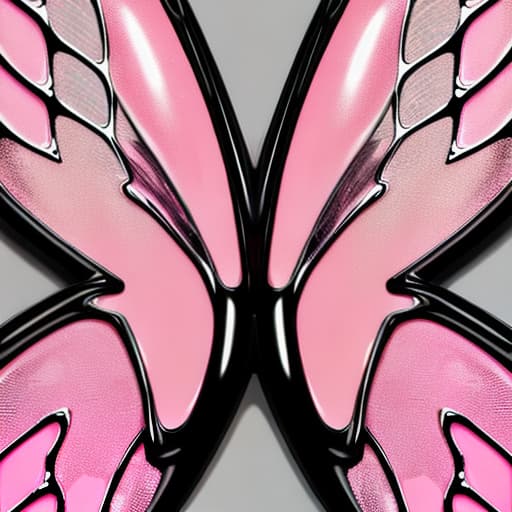  Glossy pink wings