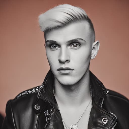 portrait+ style russian homosexual queer youtuber blonde very cute dude face