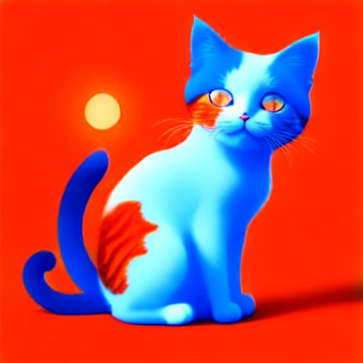 in OliDisco style Crying orange cat