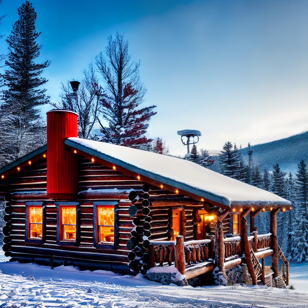  snow
christmas
cabin
mountain
