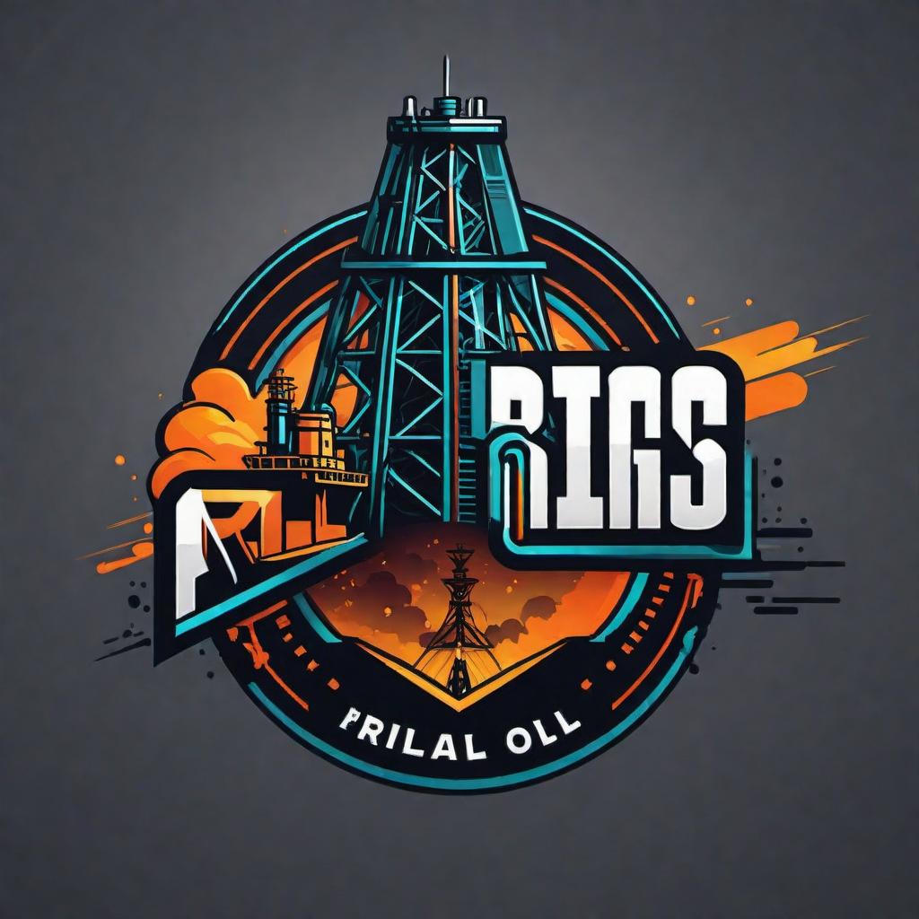  Create a cartoon-style logo for a rig company. The name of the company is 'Rill Rig'. Include a stylized cartoon oil rig in the center, and incorporate a bright color palette that appeals to a younger demographic. The font for the company name 'Rill Rig' should be playful and bold, possibly with a drip effect to represent oil. Make sure the logo is easily recognizable and scalable for various uses such as on a website, merchandise, or company uniforms. hyperrealistic, full body, detailed clothing, highly detailed, cinematic lighting, stunningly beautiful, intricate, sharp focus, f/1. 8, 85mm, (centered image composition), (professionally color graded), ((bright soft diffused light)), volumetric fog, trending on instagram, trending on tumblr, HDR 4K, 8K