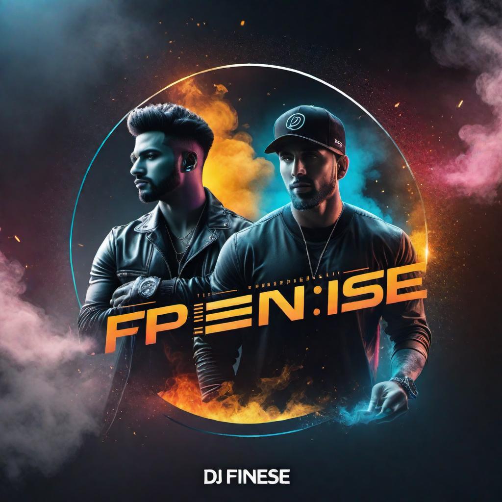  Design a unique and eye-catching DJ logo for DJ Finesse that stands out and captivates the crowd. hyperrealistic, full body, detailed clothing, highly detailed, cinematic lighting, stunningly beautiful, intricate, sharp focus, f/1. 8, 85mm, (centered image composition), (professionally color graded), ((bright soft diffused light)), volumetric fog, trending on instagram, trending on tumblr, HDR 4K, 8K