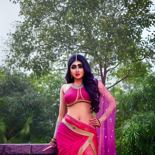  hot Indian duskey girl hyperrealistic, full body, detailed clothing, highly detailed, cinematic lighting, stunningly beautiful, intricate, sharp focus, f/1. 8, 85mm, (centered image composition), (professionally color graded), ((bright soft diffused light)), volumetric fog, trending on instagram, trending on tumblr, HDR 4K, 8K