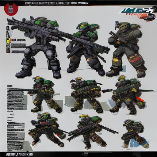  Mixed gun chaos fighting character material