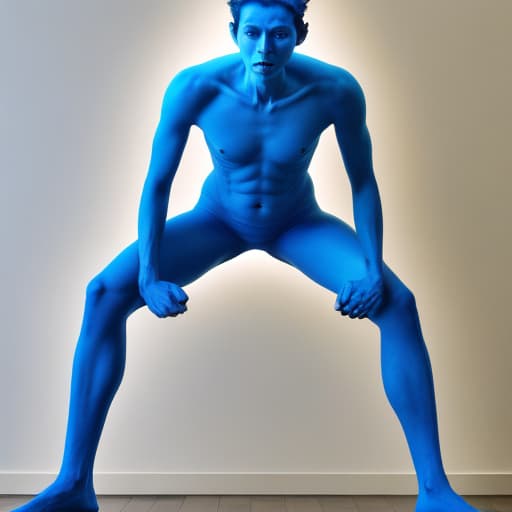  Giant blue human looking energy being