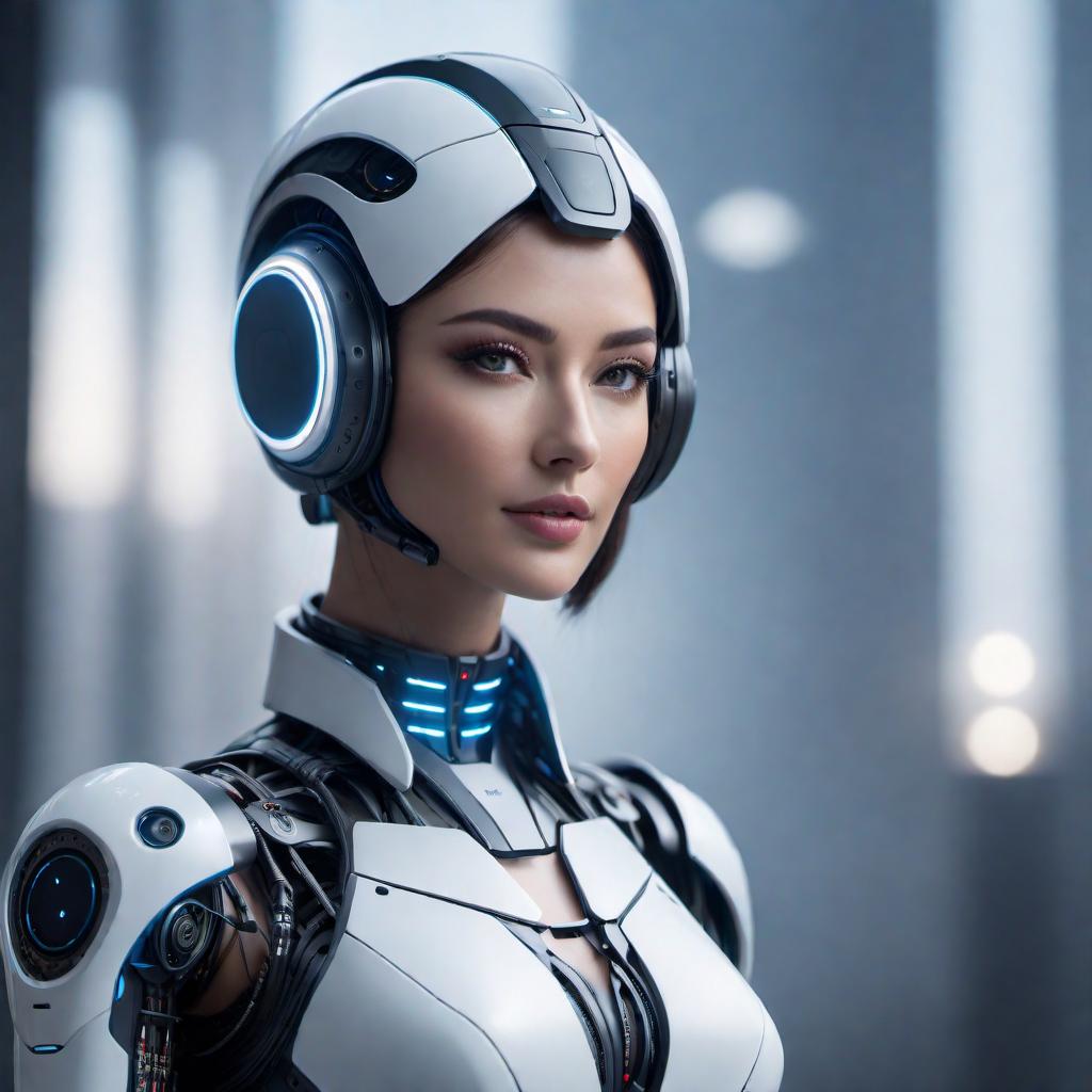  a friendly AI assistant visualized as a character with a modern and approachable design, incorporating elements that suggest technology, assistance, and intelligence. hyperrealistic, full body, detailed clothing, highly detailed, cinematic lighting, stunningly beautiful, intricate, sharp focus, f/1. 8, 85mm, (centered image composition), (professionally color graded), ((bright soft diffused light)), volumetric fog, trending on instagram, trending on tumblr, HDR 4K, 8K