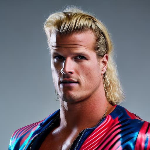 portrait+ style Dolph Ziggler queer face