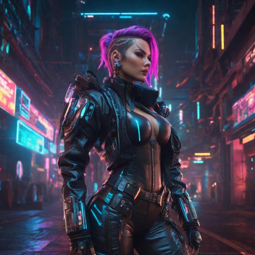  vintage videogame amazing girl in cyberpunk style, close plan, cinematic lighting, best quality, maximum detailed, high resolution,  midjourney, real skin, background sparks, neon, future,, cute, hyper detail, full HD hyperrealistic, full body, detailed clothing, highly detailed, cinematic lighting, stunningly beautiful, intricate, sharp focus, f/1. 8, 85mm, (centered image composition), (professionally color graded), ((bright soft diffused light)), volumetric fog, trending on instagram, trending on tumblr, HDR 4K, 8K
