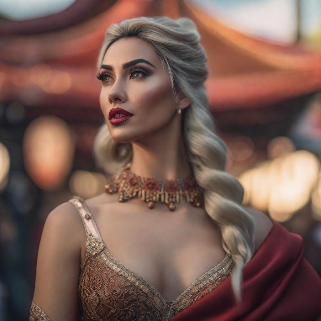  Elsa tetona y culona hyperrealistic, full body, detailed clothing, highly detailed, cinematic lighting, stunningly beautiful, intricate, sharp focus, f/1. 8, 85mm, (centered image composition), (professionally color graded), ((bright soft diffused light)), volumetric fog, trending on instagram, trending on tumblr, HDR 4K, 8K