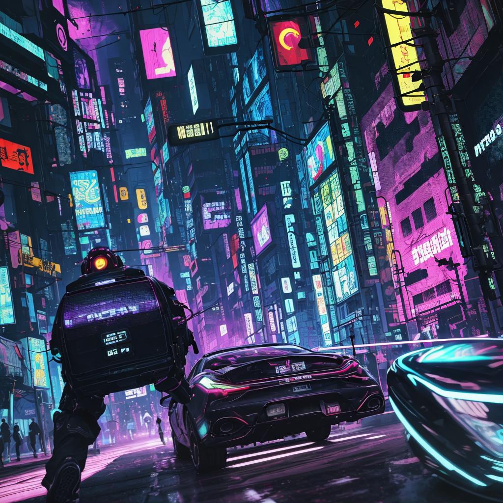  Masterpiece, best quality, psychedelic techno cyberpunk wallpaper