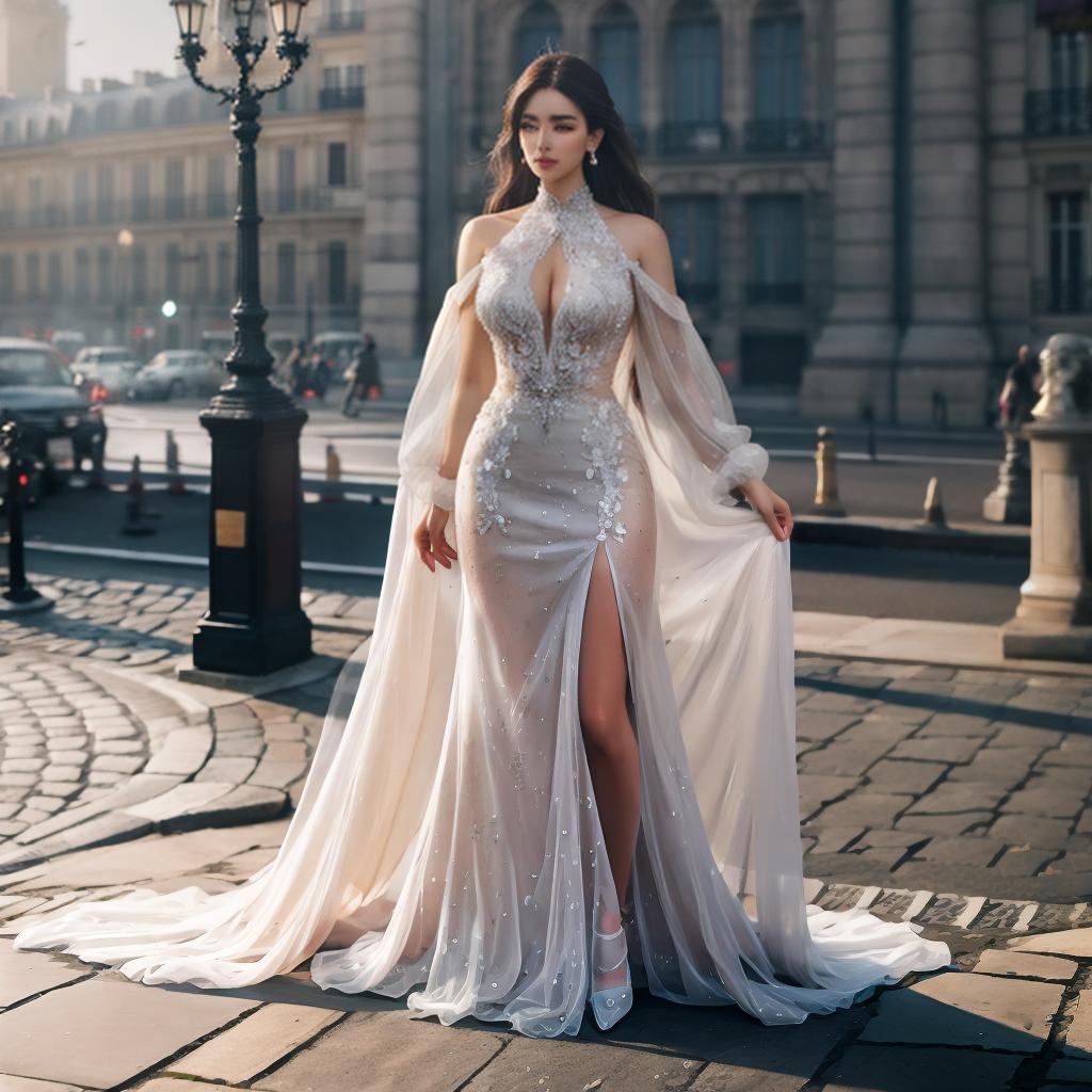  paris hyperrealistic, full body, detailed clothing, highly detailed, cinematic lighting, stunningly beautiful, intricate, sharp focus, f/1. 8, 85mm, (centered image composition), (professionally color graded), ((bright soft diffused light)), volumetric fog, trending on instagram, trending on tumblr, HDR 4K, 8K