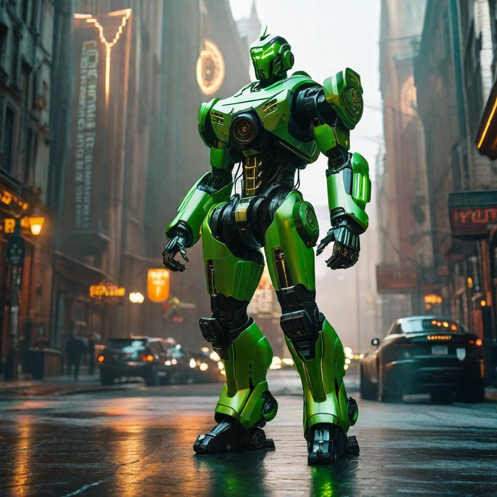  ultimate sentinelaibot fire and bright green matrix future hyperrealistic, full body, detailed clothing, highly detailed, cinematic lighting, stunningly beautiful, intricate, sharp focus, f/1. 8, 85mm, (centered image composition), (professionally color graded), ((bright soft diffused light)), volumetric fog, trending on instagram, trending on tumblr, HDR 4K, 8K