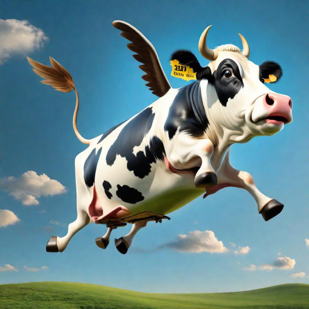  flying cow, a masterpiece!