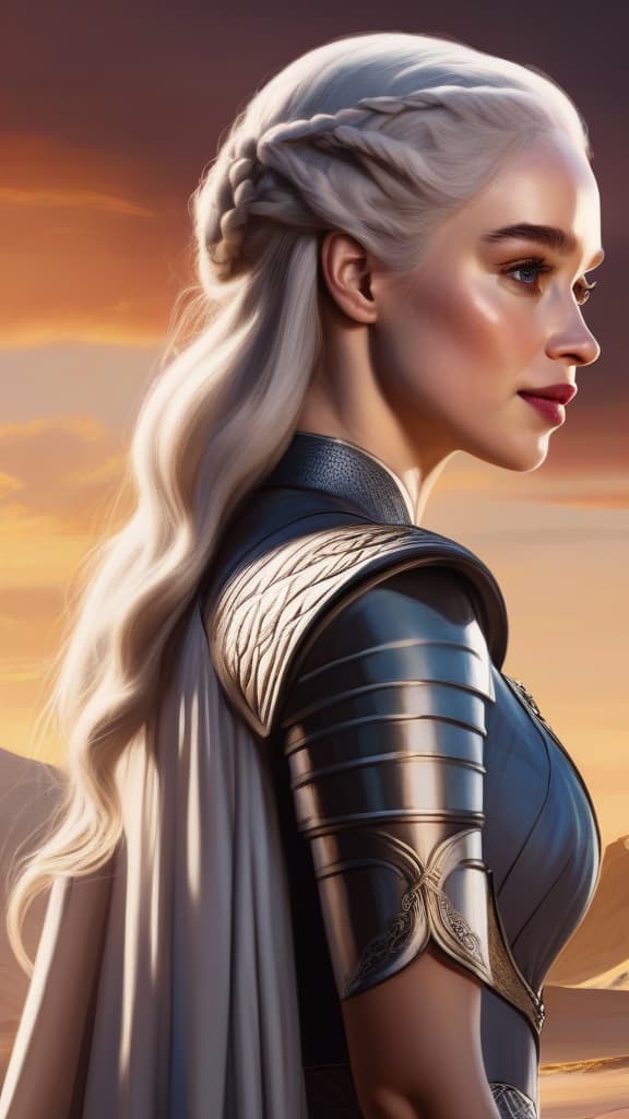  Emilia Clarke as Daenerys Targaryen, nude, perfect skin, masterpieces, top quality, best quality, official art, beautiful and aesthetic, realistic, 4K, 8K