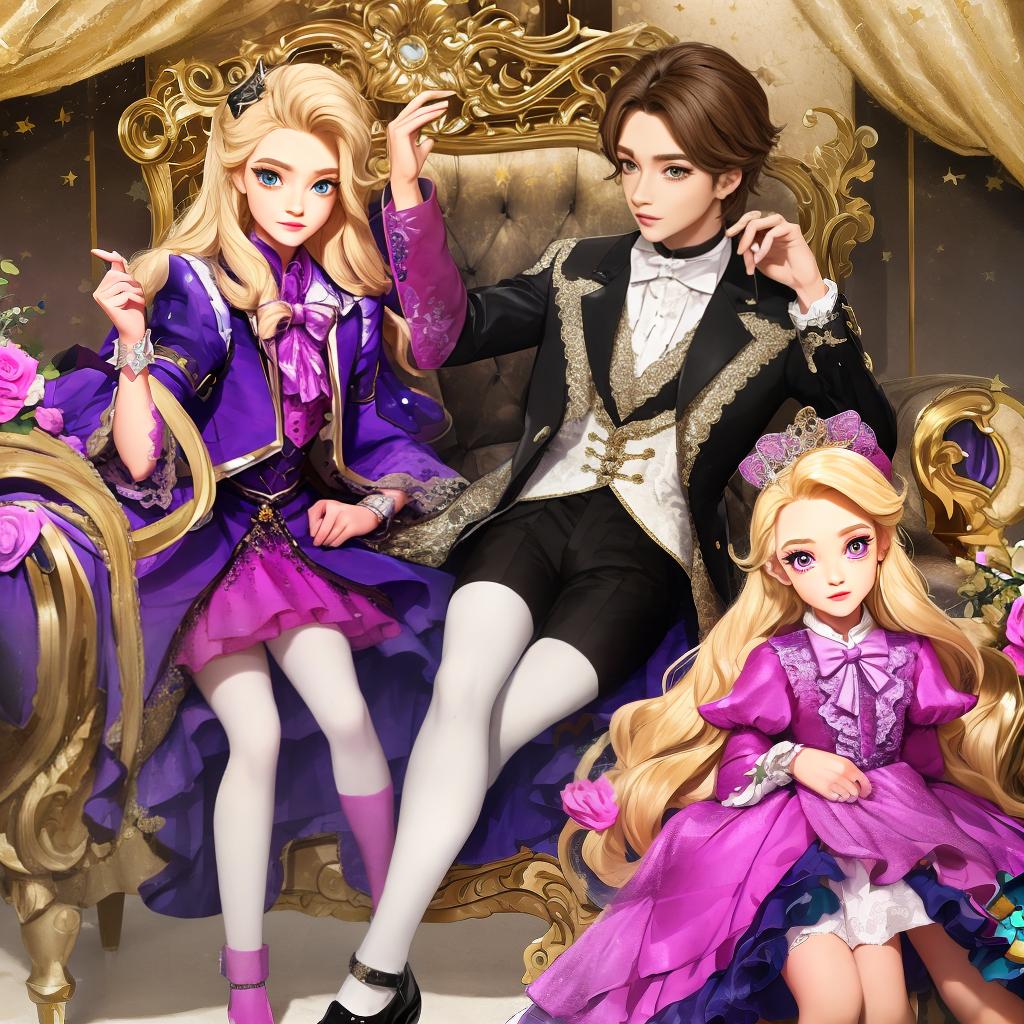  masterpiece, best quality,A legacy day outfit for a male inspired by sleeping beauty in the style of the netflix hit ever after high ,