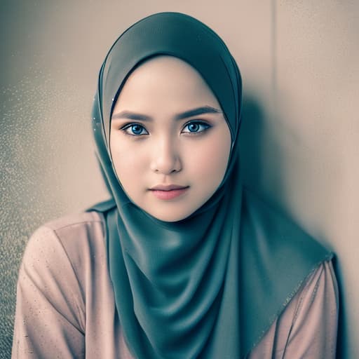 portrait+ style foto kolase cewek berhijab dengan berbagai macam foto dan warna hijab