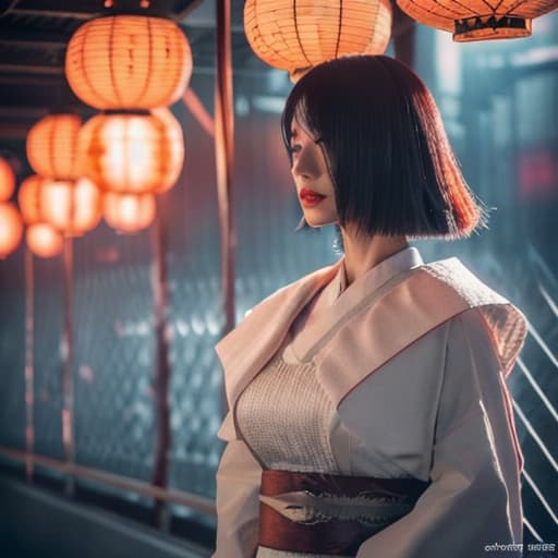  A beautiful Japanese girl hyperrealistic, full body, detailed clothing, highly detailed, cinematic lighting, stunningly beautiful, intricate, sharp focus, f/1. 8, 85mm, (centered image composition), (professionally color graded), ((bright soft diffused light)), volumetric fog, trending on instagram, trending on tumblr, HDR 4K, 8K