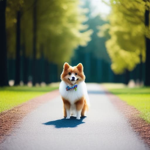 modelshoot style modelshoot style, tan Pomeranian , hyperrealistic, high quality, highly detailed, cinematic lighting, intricate, sharp focus, f/1. 8, 85mm, (centered image composition), (professionally color graded), ((bright soft diffused light)), volumetric fog, trending on instagram, HDR 4K, 8K