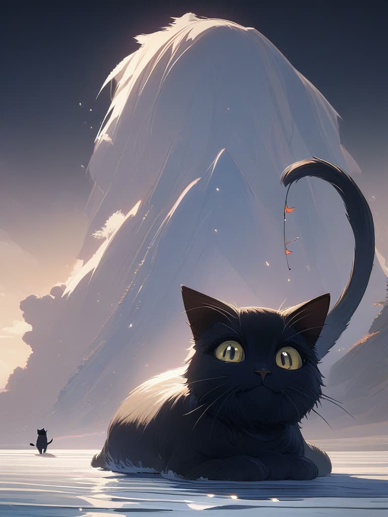  (((釣り猫、black cat that fishing small fish、black cat fishing with a tail:1.4)))、((icon、symbol design))、black cat & small fish、(long shot:1.6、on the frozen lake)、best quality:1.4、masterpiece:1.4、ultra detailed texture、RAW photorealistic、absurd resolution、8K illustration、no background、💩、💩、💩、💩、💩、, masterpiece, best quality,8k,ultra detailed,high resolution,an extremely delicate and beautiful,hyper detail