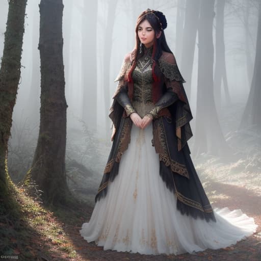  bosque hyperrealistic, full body, detailed clothing, highly detailed, cinematic lighting, stunningly beautiful, intricate, sharp focus, f/1. 8, 85mm, (centered image composition), (professionally color graded), ((bright soft diffused light)), volumetric fog, trending on instagram, trending on tumblr, HDR 4K, 8K