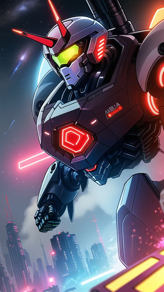  ((mecha)), exosuit, <lora:Mecha:0.8), <lora:add_detail:1.5), ultra sharp, detailed, science_fiction, red and black colors, (((made of computer chips, wires))), glowing in the dark, neon details, intricate, mecha masterpiece, detailed mech armor